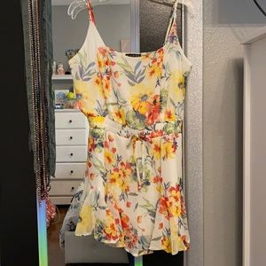 White floral romper